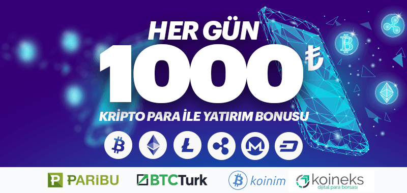 Her Gün 1000 TL Bitcoin Bonusu!